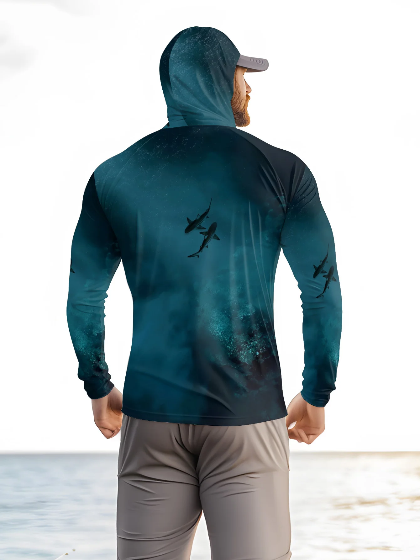Camisola de pesca com capuz pa - Fishing Mask Sun Protection avaliação e preço