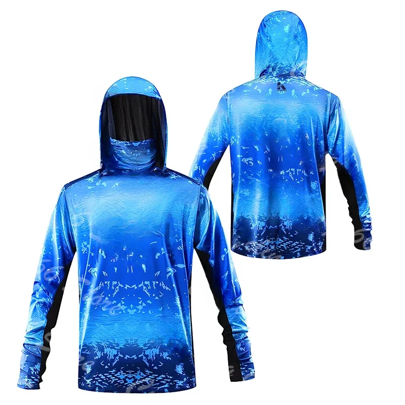 Camisa de pesca com capuz e es - Fishing Shirt Uv Protection avaliação e preço