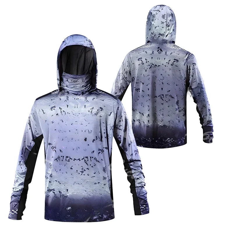 Camisa de pesca com capuz e es - Fishing Shirt Uv Protection avaliação e preço