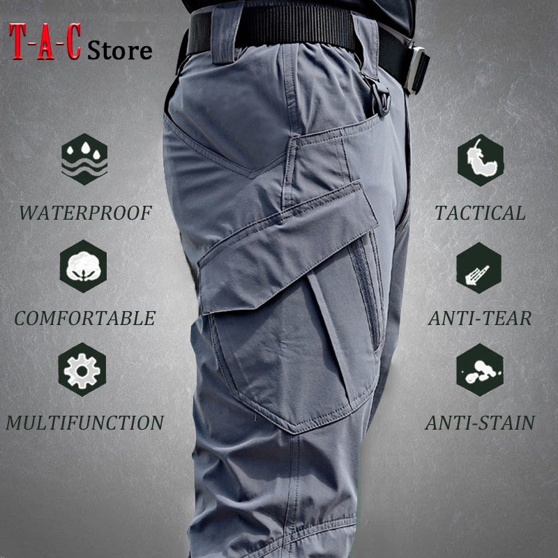 Calças de carga tática dos hom - Fishing Pants Waterproof avaliação e preço